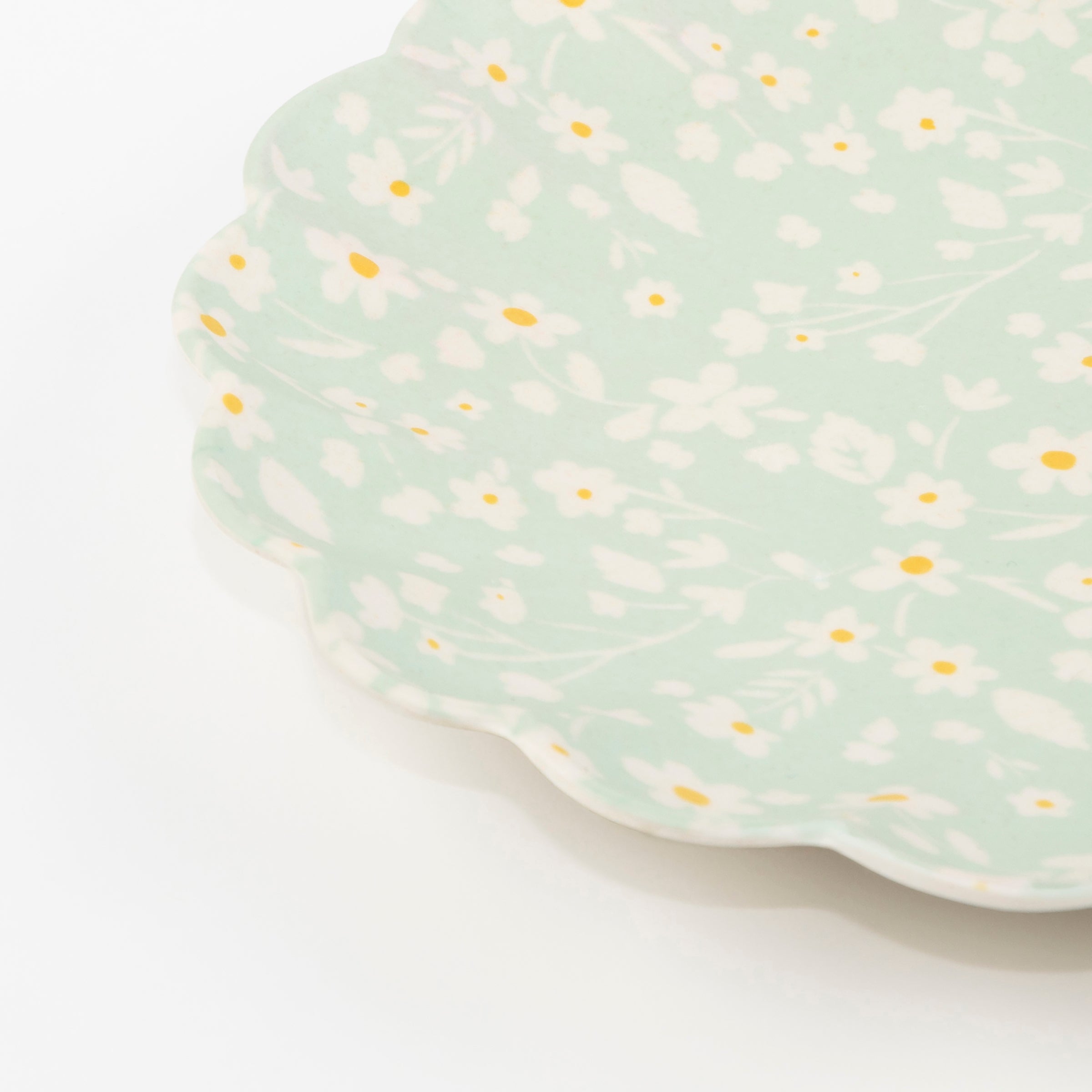 Floral Reusable Bamboo Large Plates, Set of 6